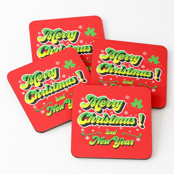 Item preview, Merry Christmas and New Year - Red Background (English) designed and sold by Betuzo.
