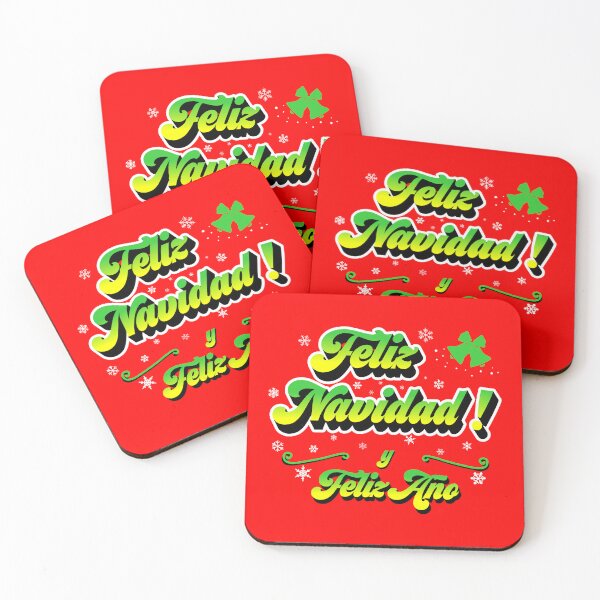 Item preview, Merry Christmas and New Year - red background (Spanish) designed and sold by Betuzo.