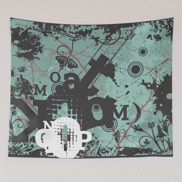 Item preview, Abstract Alphanumeric Geometric Design designed and sold by allovervintage.