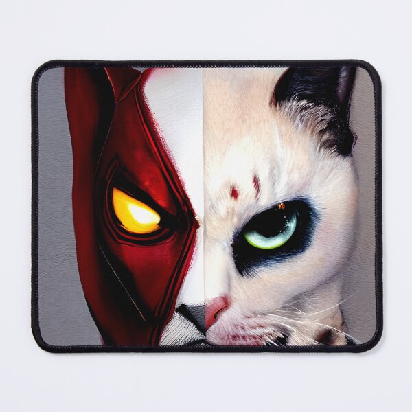 Item preview, cat in mask painting #1 designed and sold by supeart.