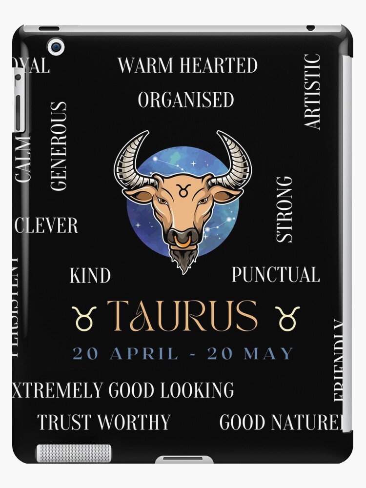 Taurus Zodiac Sign Astrology Birthday Gifts iPad Case Skin