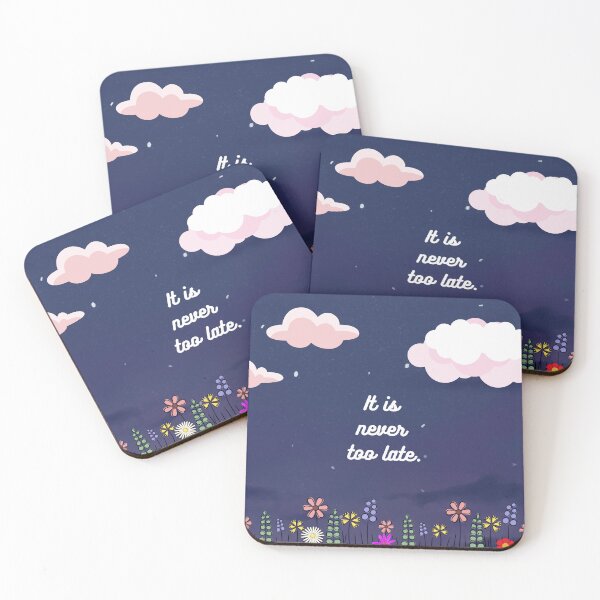 Item preview, It is never too late designed and sold by ShubhiDesigns.