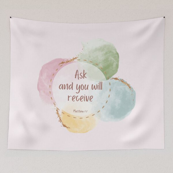 Item preview, New Testament - Ask and you will receive - Matthew 7:7 designed and sold by THEARESTON.