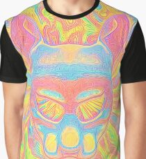 Abstract Mask Graphic T-Shirt