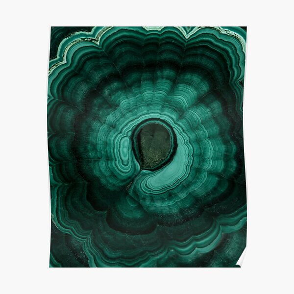 Earth treasures - malachite Poster