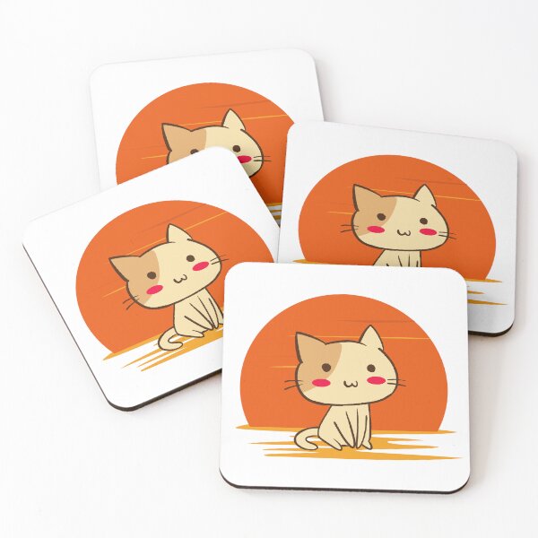 Item preview, Cat looking at sunset designed and sold by MokonoKokoro.