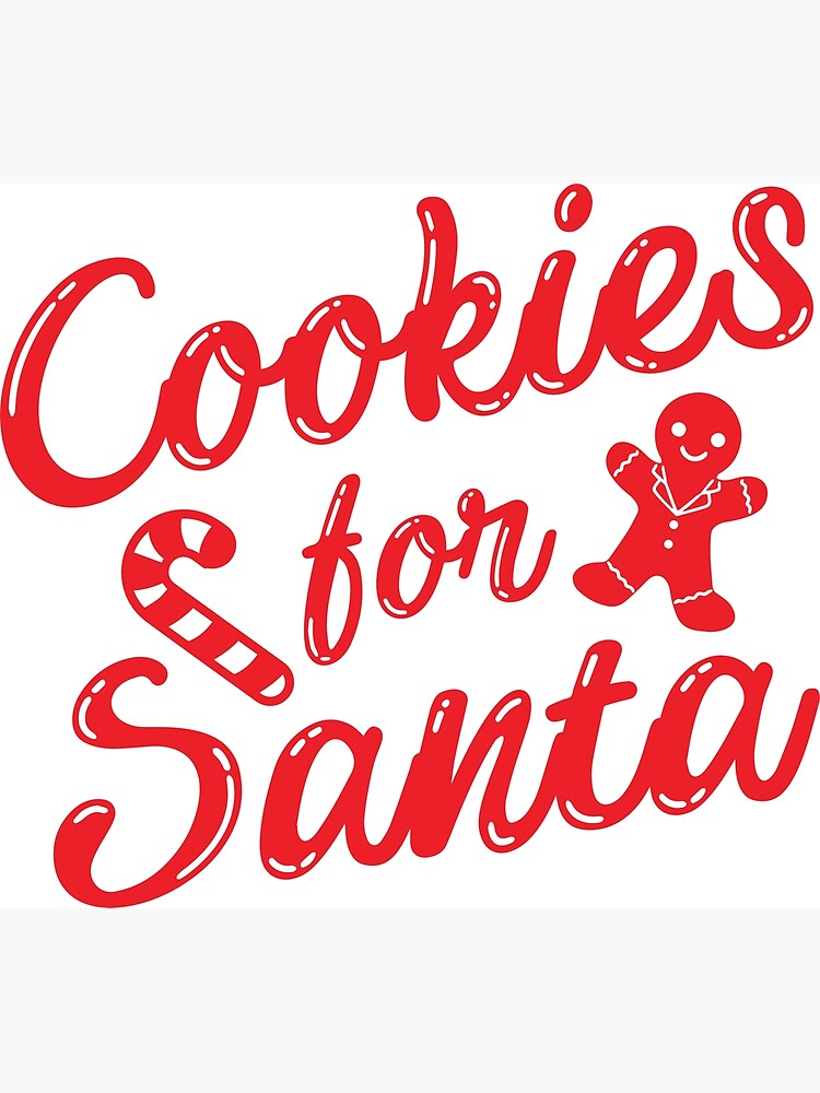 Disover Cookies for Santa Baking Christmas Winter Premium Matte Vertical Poster