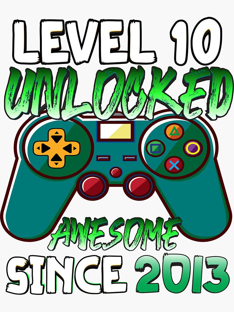 Level 10 Unlocked Stickers for Sale