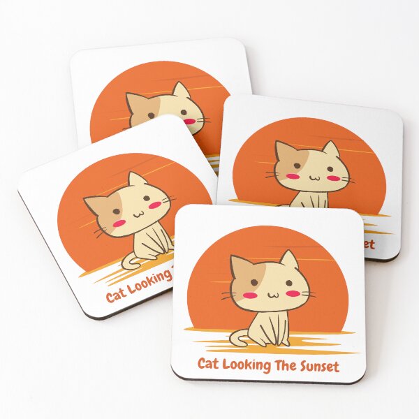 Item preview, Cat looking the sunset designed and sold by MokonoKokoro.