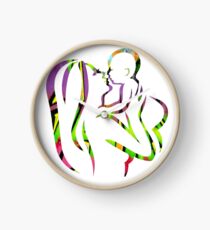 Mother and baby Clock