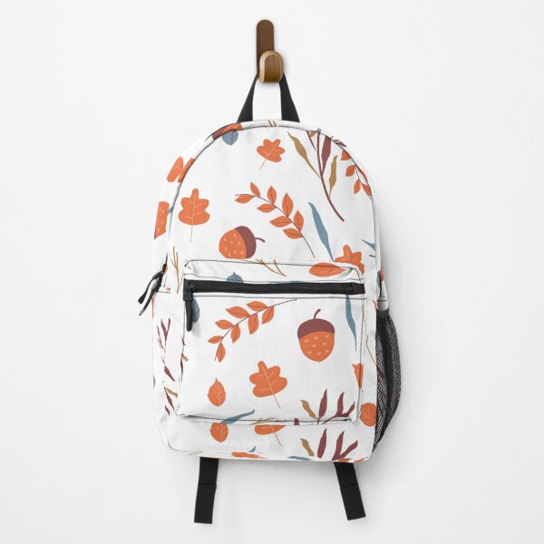 Item preview, wallpaper with orange leaves and acorns designed and sold by JAG2B.