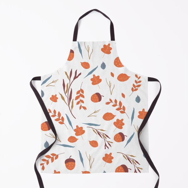 Item preview, wallpaper with orange leaves and acorns designed and sold by JAG2B.