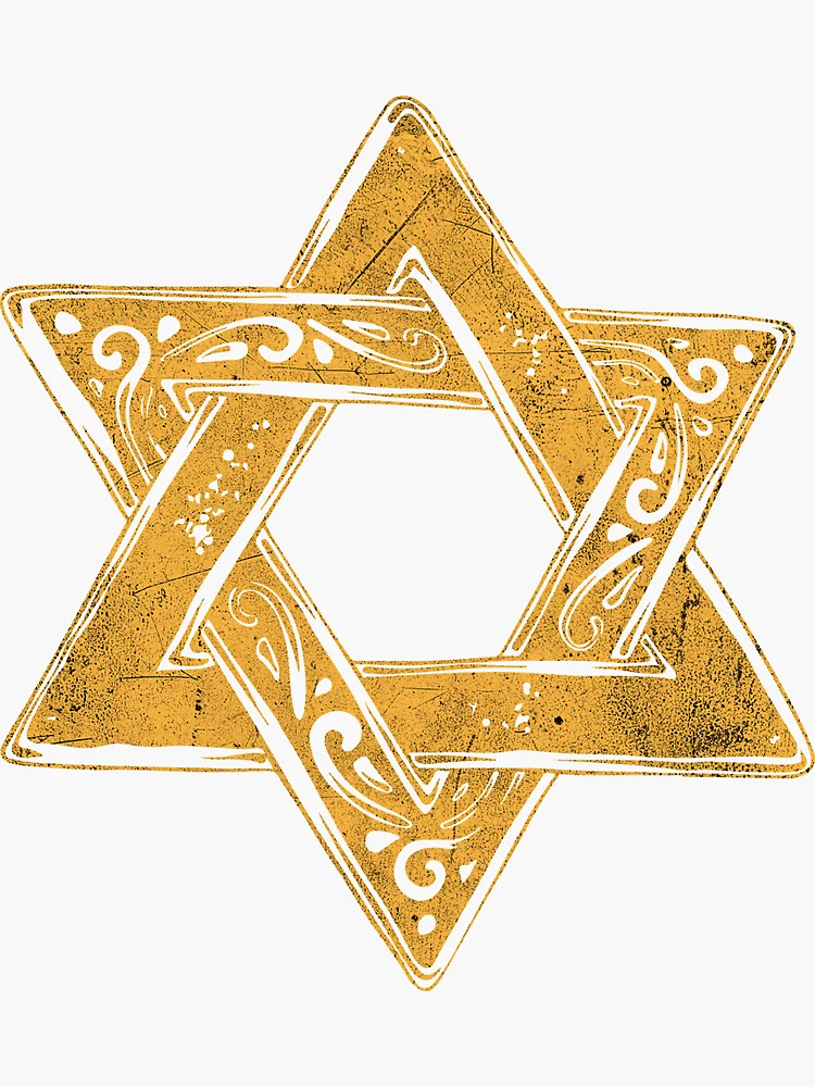 Sticker for Sale avec l'œuvre « Étoile de David, judaïsme, symbole