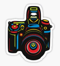 Black Camera Sticker
