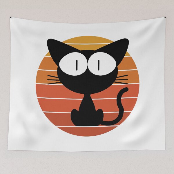 Item preview, Cat looking at sunset designed and sold by MokonoKokoro.