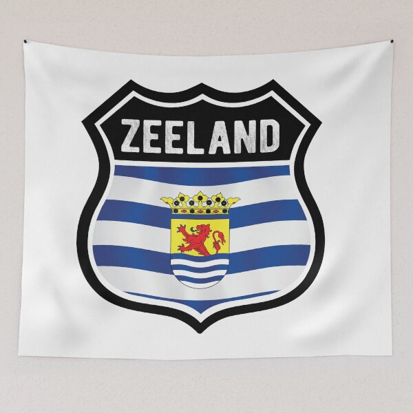 Item preview, Zeeland Netherlands Shield Flag designed and sold by RahallusNtx.