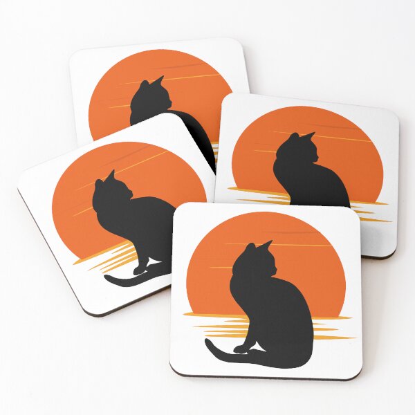 Item preview, Cat looking at sunset designed and sold by MokonoKokoro.