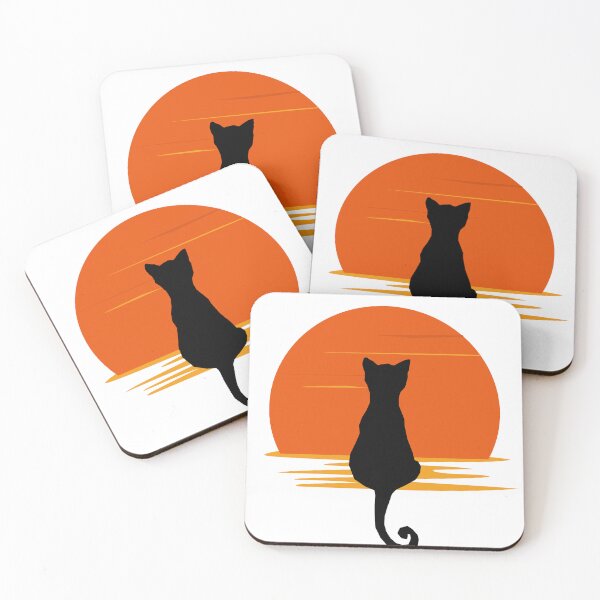 Item preview, Cat looking at sunset designed and sold by MokonoKokoro.