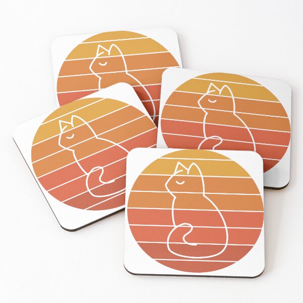 Item preview, Cat looking at sunset designed and sold by MokonoKokoro.