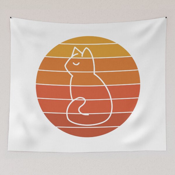 Item preview, Cat looking at sunset designed and sold by MokonoKokoro.