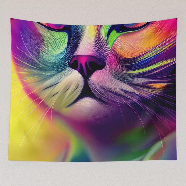 Item preview, cat portrait  painting #7 designed and sold by supeart.