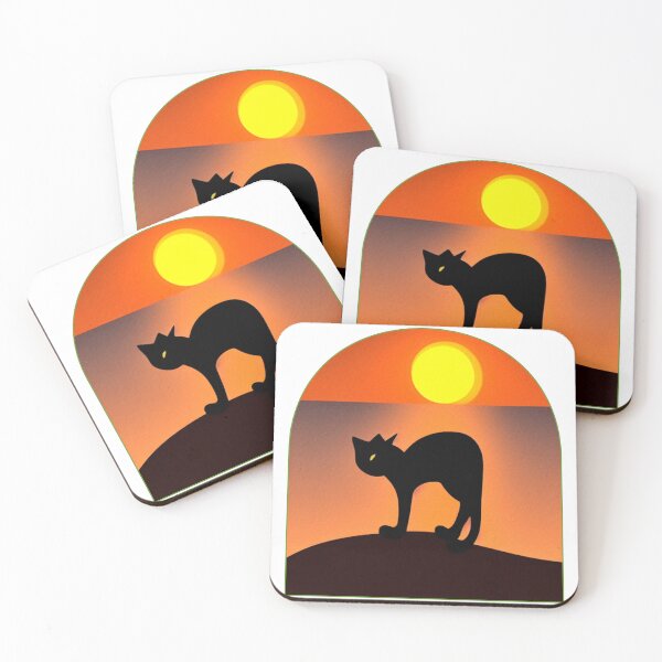 Item preview, Cat looking at sunset designed and sold by MokonoKokoro.