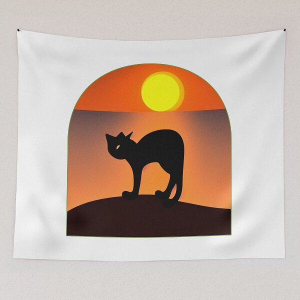 Item preview, Cat looking at sunset designed and sold by MokonoKokoro.