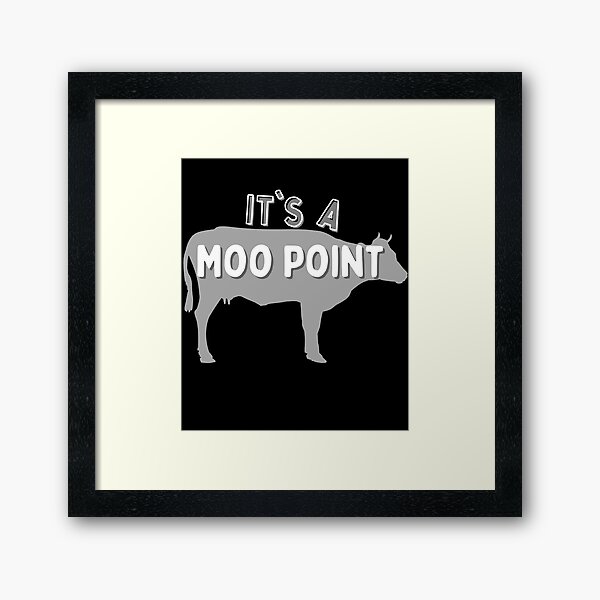 Item preview, It's a moo point gray shadow designed and sold by eloski.