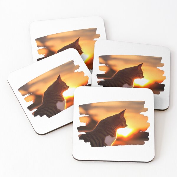Item preview, Cat looking at sunset designed and sold by MokonoKokoro.