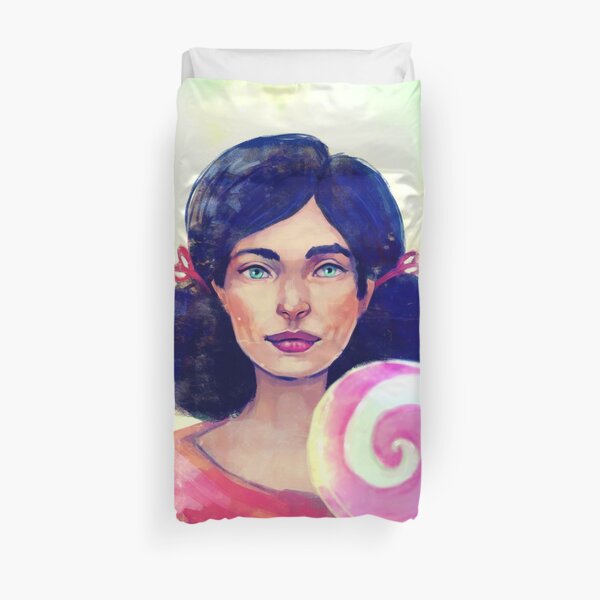 Girl de Carnavale - Lollipop - Clown Duvet Cover