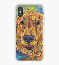 Vinilo o funda para iPhone Pintura Golden retriever - 2016