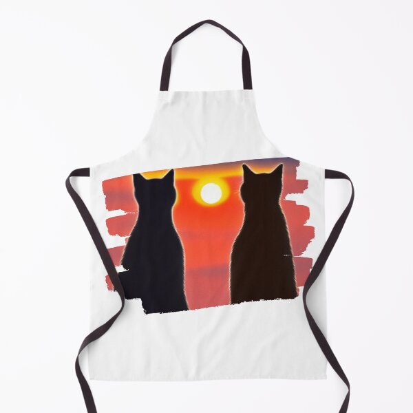 Item preview, Cat looking at sunset designed and sold by MokonoKokoro.
