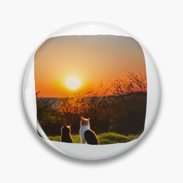 Item preview, Cat looking at sunset designed and sold by MokonoKokoro.