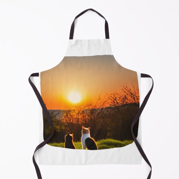 Item preview, Cat looking at sunset designed and sold by MokonoKokoro.