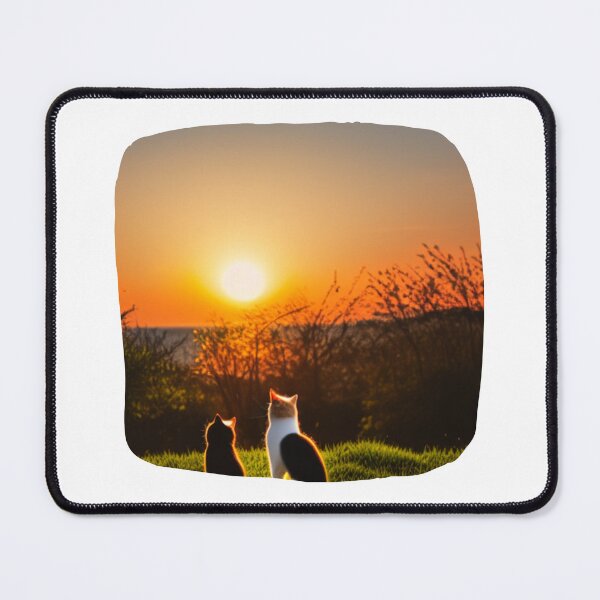 Item preview, Cat looking at sunset designed and sold by MokonoKokoro.