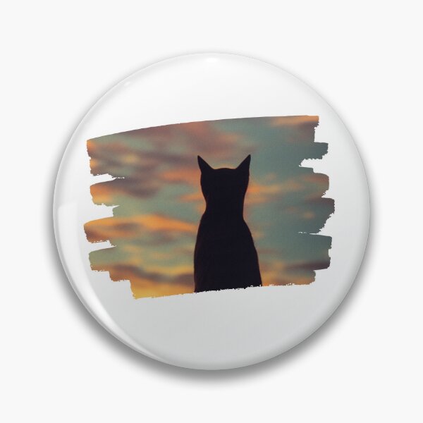 Item preview, Cat looking at sunset designed and sold by MokonoKokoro.