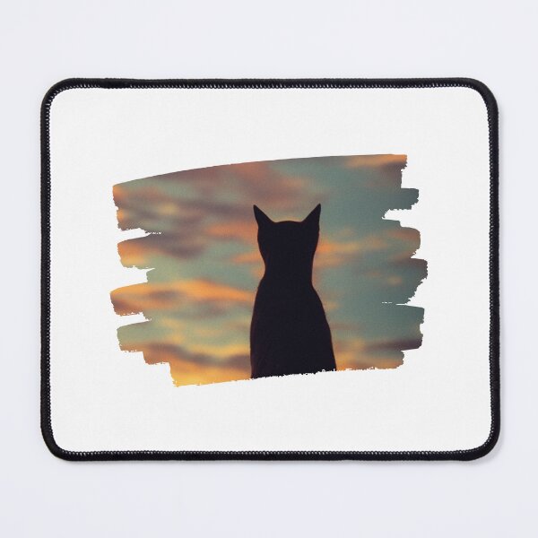 Item preview, Cat looking at sunset designed and sold by MokonoKokoro.