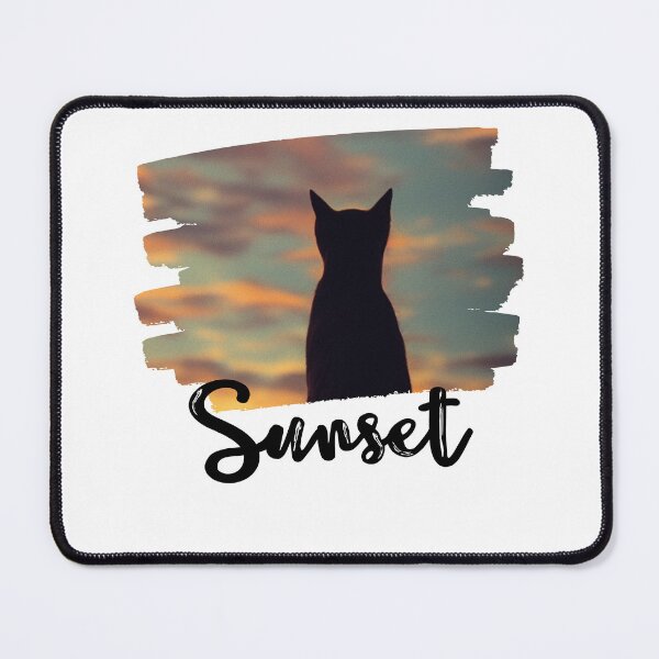 Item preview, Cat looking at sunset designed and sold by MokonoKokoro.