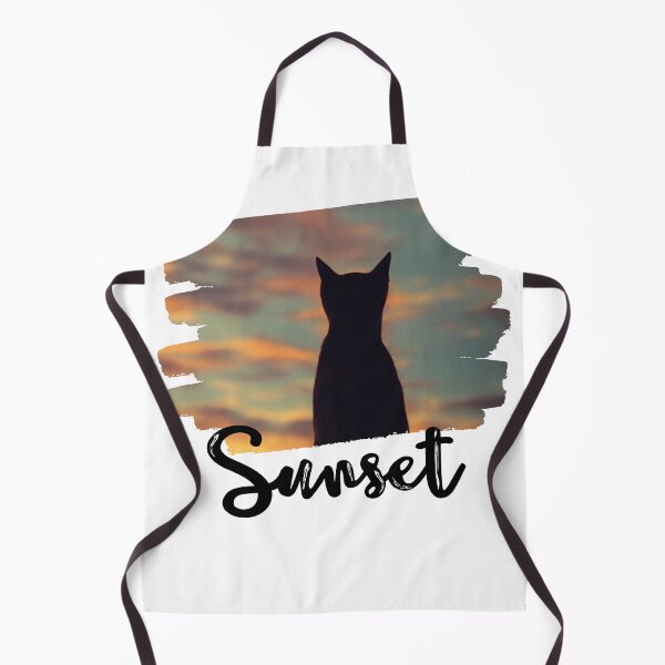 Item preview, Cat looking at sunset designed and sold by MokonoKokoro.