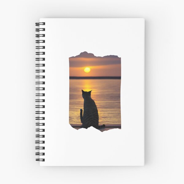 Item preview, Cat looking at sunset designed and sold by MokonoKokoro.