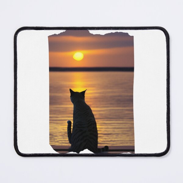Item preview, Cat looking at sunset designed and sold by MokonoKokoro.