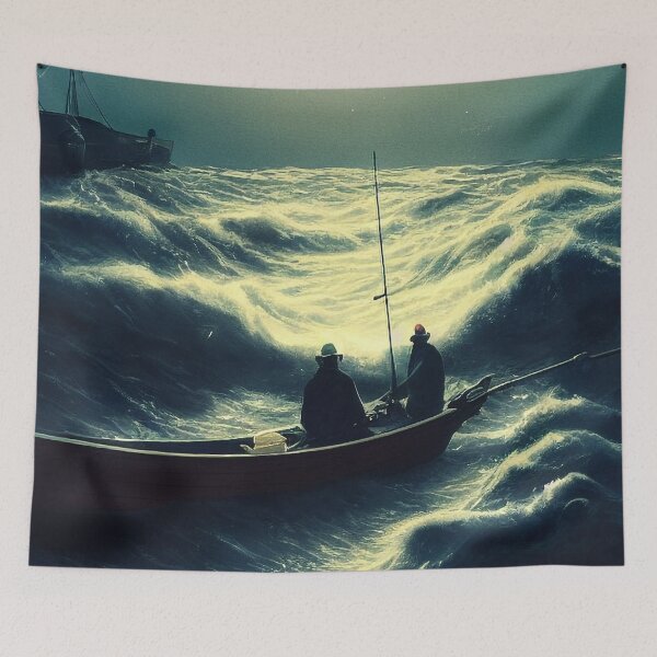 Item preview, Fishermen in a storm designed and sold by chatzous.