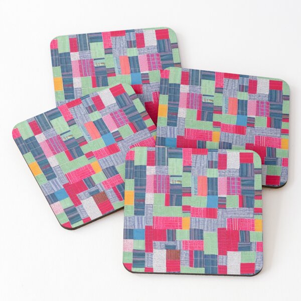 Item preview, colorful traditionally inspired patchwork pattern designed and sold by earth-artists.