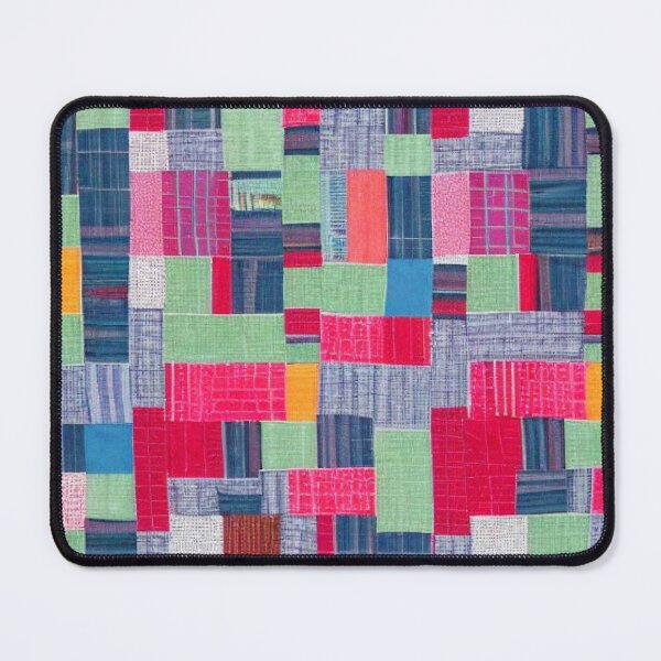 Item preview, colorful traditionally inspired patchwork pattern designed and sold by earth-artists.
