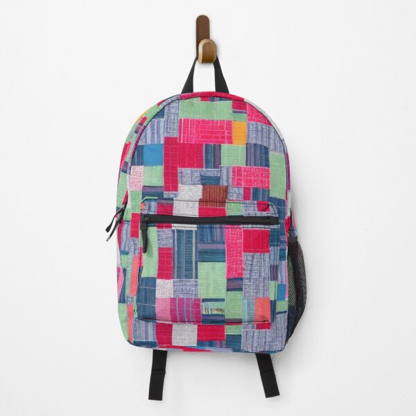 Item preview, colorful traditionally inspired patchwork pattern designed and sold by earth-artists.