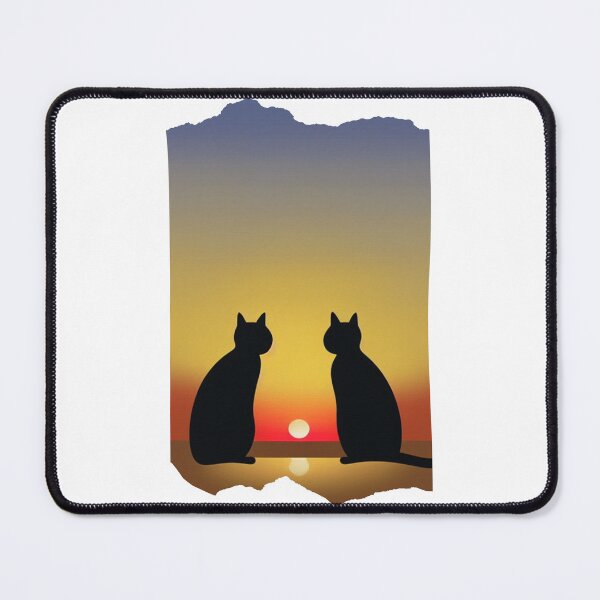 Item preview, Cat looking at sunset designed and sold by MokonoKokoro.