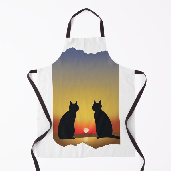 Item preview, Cat looking at sunset designed and sold by MokonoKokoro.