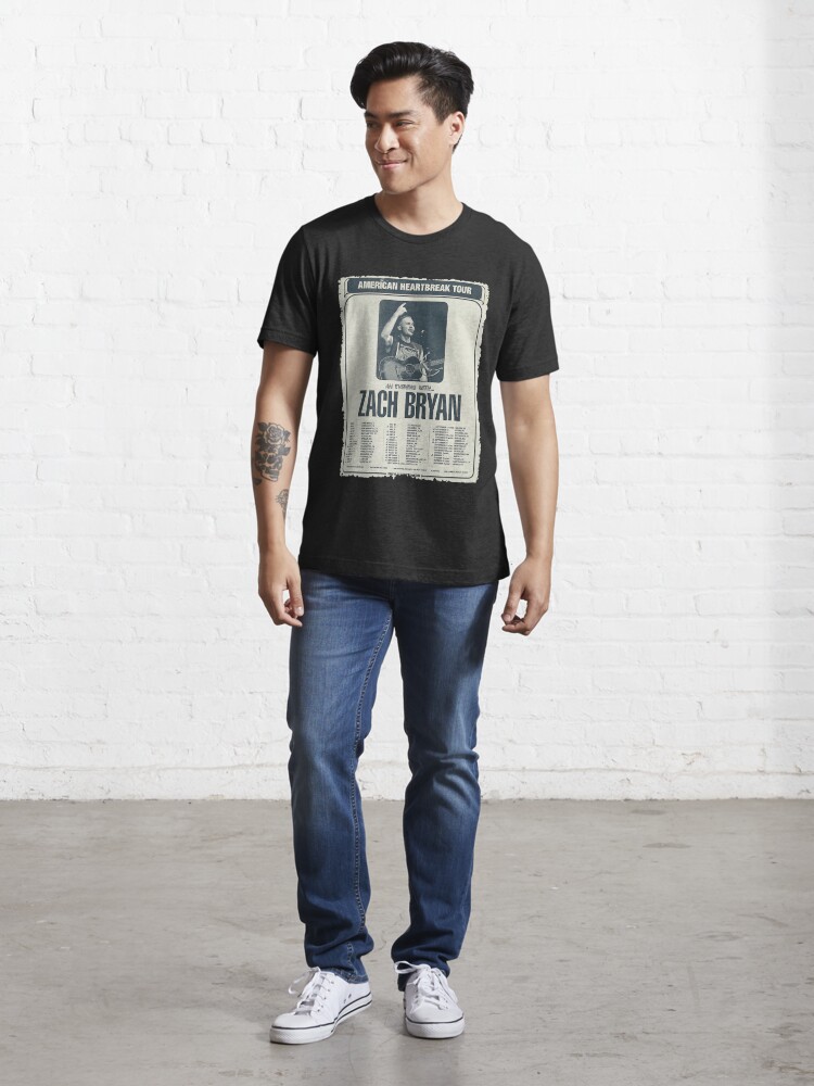 Discover Zach Bryan Retro Musical T-Shirt, Country Music T-Shirt, Music Tour T-Shirt, American Heartbreak T-Shirt, The Burn Burn Burn 2023 Tour Shirt