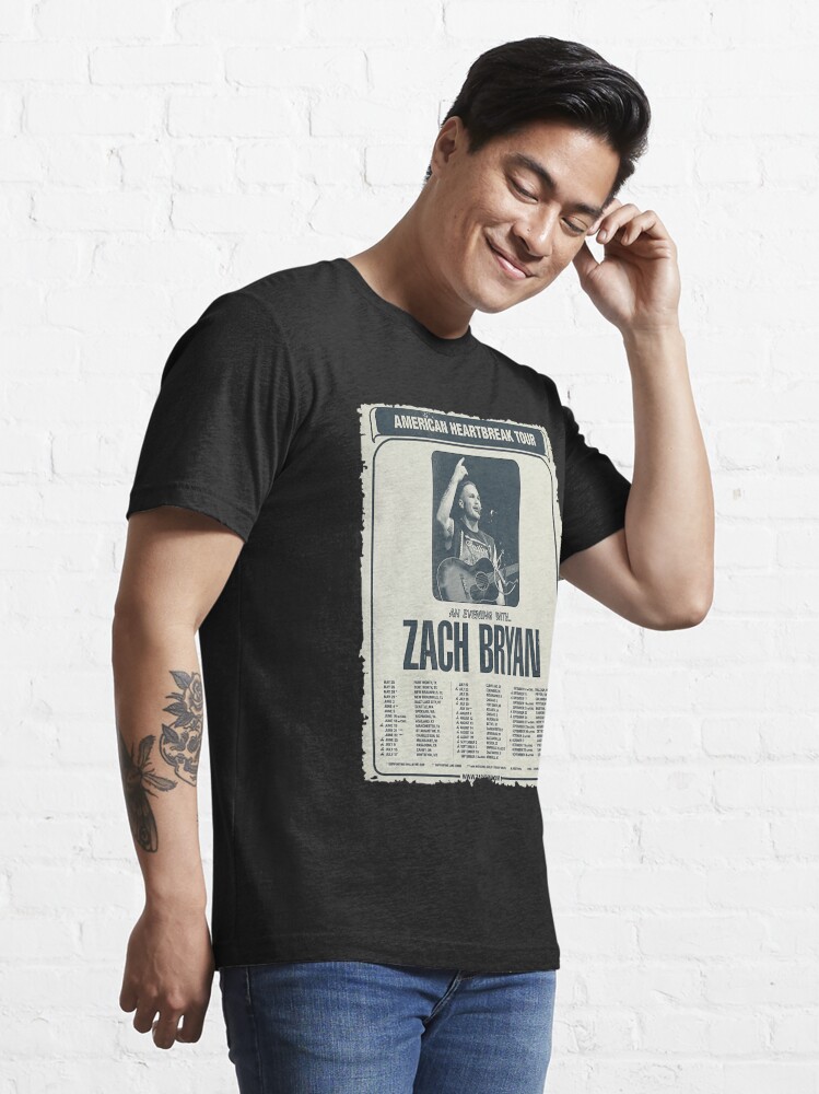 Disover Zach Bryan Retro Musical T-Shirt, Country Music T-Shirt, Music Tour T-Shirt, American Heartbreak T-Shirt, The Burn Burn Burn 2023 Tour Shirt