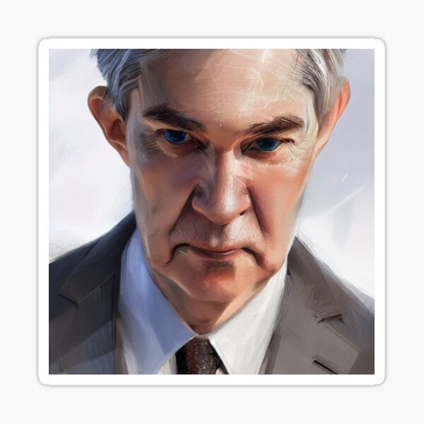 Item preview, Cartoon Jerome Powell designed and sold by ArtOfTheK1W1.
